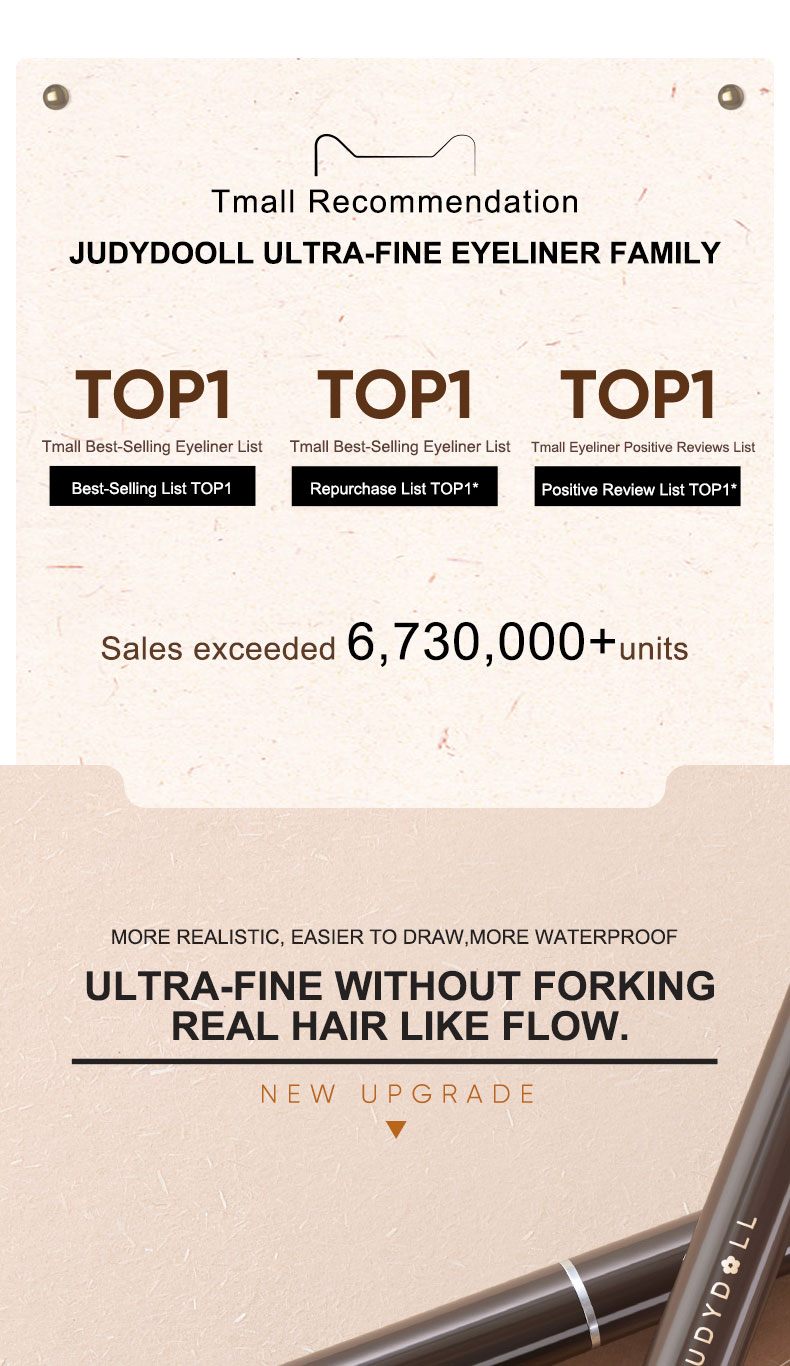 Description Picture 2 of itemJUDYDOLL Skinny Liquid Eyeliner Ultra-fine Makeup Pen black Waterproof Long-lasting Pen Makeup Cosmetics