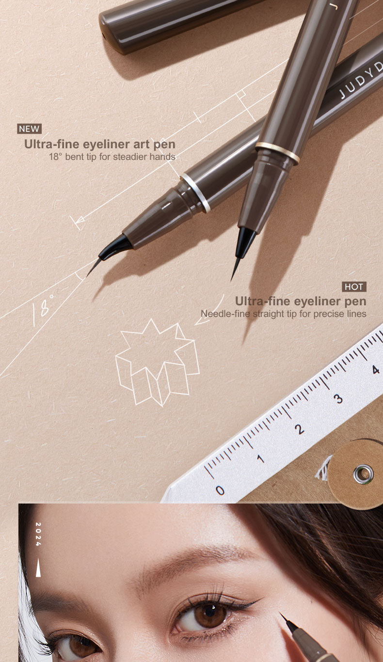 Description Picture 3 of itemJUDYDOLL Skinny Liquid Eyeliner Ultra-fine Makeup Pen black Waterproof Long-lasting Pen Makeup Cosmetics